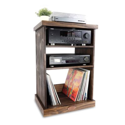 Record Player Console with LP Storage +PLUS